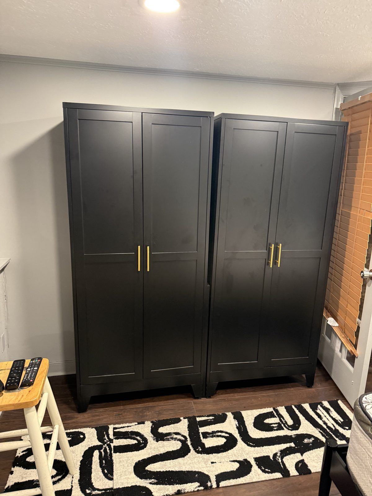 Bedroom with wardrobe storage