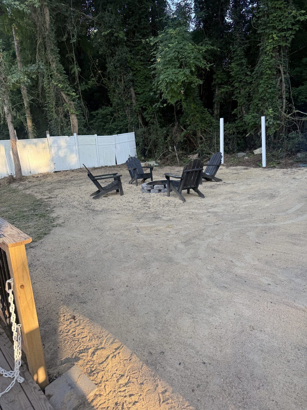 Backyard fire pit